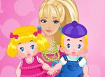 Jogos da barbie: Barbie Bab� de G�meos