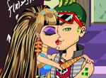 Jogos das monster high: Beijo da Cleo de Nile e Deuse Gorgon