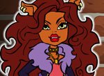Jogos das monster high: Colorir Draculaura e Clawdeen Wolf