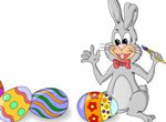 Jogos de pascoa: Colorir o Coelho da P�scoa