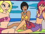 Jogos de colorir: Colorir as Amigas na Praia