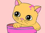 Jogos de colorir: Colorir o Gatinho