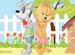 Jogos de beijos: Gato e Cachorro se Beijando