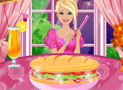 Barbie Preparando um Sanduíche
