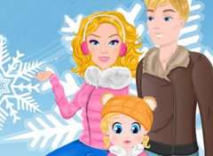 Barbie Viagem de Inverno com a Família