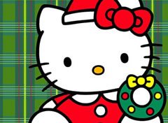 Colorir Hello Kitty no Natal 2