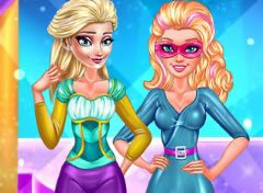 Desfile de Moda Elsa e Barbie
