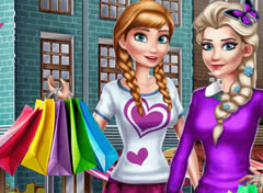 Elsa e Anna no Shopping