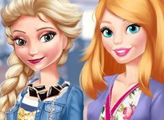 Elsa e Barbie Look do Dia dos Namorados