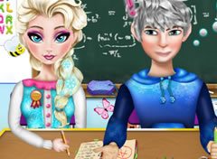 Elsa e Jack na Escola