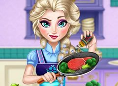 Frozen Elsa Cozinhando
