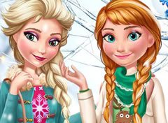 Frozen Elsa e Anna Tendências de Inverno