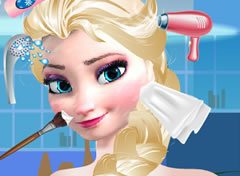 Frozen Princesa Elsa no Salão de Beleza