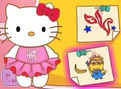 Hello Kitty Pintura do Rosto