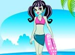 Monster High Frankie Stein na Praia