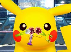 Pokémon Pikachu Problemas no Nariz