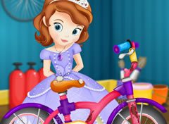 Princesinha Sofia Arrumando a Bicicleta