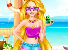 Rapunzel Dia de Praia