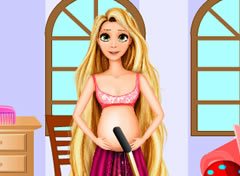 Rapunzel Limpando a Casa