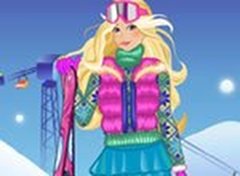 Vestir Barbie para Esquiar