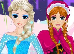 Vista Anna e Elsa do Frozen