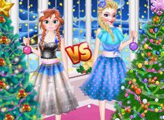 Árvore de Natal da Elsa vs Anna