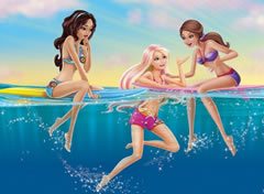Barbie em Vida de Sereia - jogos online de menina