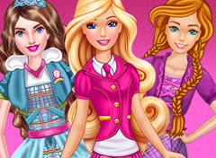 Barbie Escola de Princesas Melhores Amigas - jogos online de menina