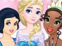 Barbie Maquiando as Princesas