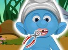 Bebê Smurf no Dentista