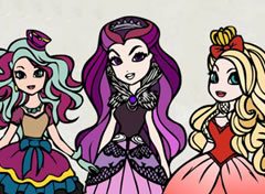 Pintar desenho da Ever After High - Jogos para Meninas