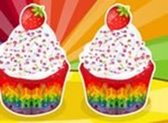 Cupcakes de Arco-Íris