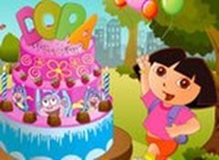 Decore o Bolo de Aniversário da Dora