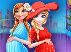 Elsa e Anna Grávidas no Shopping