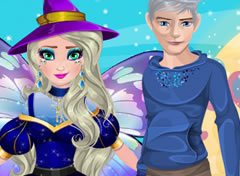 Elsa e Jack Frost no Halloween