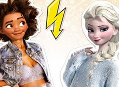 Elsa e Moana Desafio de Popularidade