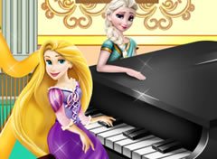 Elsa e Rapunzel Concurso de Piano