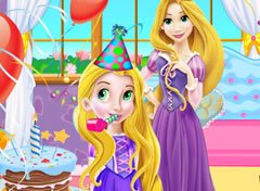 Filha da Rapunzel Fazendo Aniversario