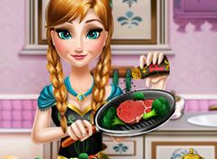 Frozen Anna Cozinhando