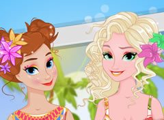 Frozen Anna e Elsa Férias Tropical