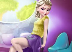 Frozen Elsa Cuidados com a Perna