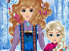 Frozen - Elsa e a Mãe no Salão de Beleza