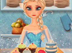 Frozen Elsa Fazendo Cupcakes