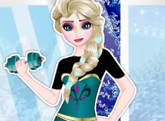 Frozen Elsa Fazendo Exercício