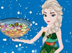 Frozen Elsa Fazendo Salada de Legumes