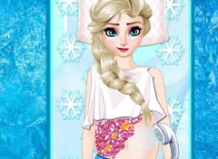 Frozen Elsa Grávida Tratamento de Pele