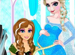 Jogue Elsa grávida: nascimento de gêmeos, um jogo de Grávida