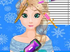 Frozen Elsa Implante de Cabelo