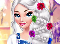 Frozen Elsa Look Floral de Verão