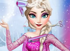 Frozen Elsa na Cabeleireira